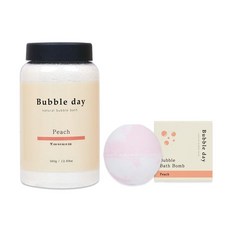 버블데이 가루입욕제 360g + 배쓰밤 피치 100g, 1개