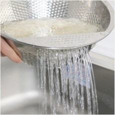 국내생산 프리미엄 멀티 세척볼 24.5cm sts304재질 포스코 스테인리스 스틸 물구멍 물빠짐 방지막 리빙글로리, 1개
