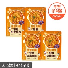쿠캣메이드 크림카레 당면덕후볶이, 4개, 340g