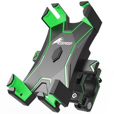 자전거 킥보드 오토바이 원터치 휴대폰 핸드폰 거치대 용품 AP06 그린, 1개