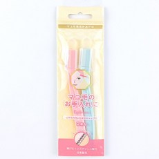 일본 닛켄 눈썹칼 2P 일자형 안전캡 포함 눈썹밀이 제모 정리 잔털 정리, 2개