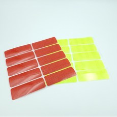 차량용스티커 반사 안전 표시 3x8cm 자동차 오토바이용, 그린, 1개, 그린
