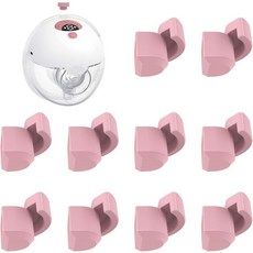 10PCS 스파우트 캡 맘코지 M5 웨어러블 유방 펌프와 호환 방진 청결 유지 펌프용 실리콘 커버 장착 펌프 교체 부품의 누수 방지, 1_Spoutcap M5