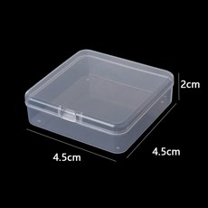 5/10Pcs 미니 스토리지 박스 투명 사각형 플라스틱 상자 귀걸이 쥬얼리 포장 작은 보석 주최자, 5pcs, M