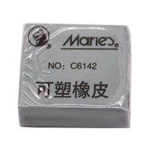 Marie's 可塑橡皮擦 素描必備, 1個, 可塑橡皮1個裝