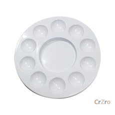 1000 단아미 원형 파레트 10구 PP 팔레트 물감 혼색 미술 용품 그림 1개입