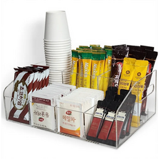 투더 탕비실 정리함 아크릴 보관케이스, 1개, 투명