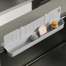 싱크대 물막이 실리콘 수납형 물튐방지 강력흡착 높이 9CM, 그레이, 1개