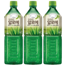 웅진 가야농장 정성담은 알로에, 3개, 1L
