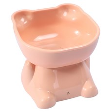 딩동펫 반려동물 상큼베어 15도 보울 식기 1구, 핑크, 1개