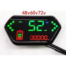 CJ Ebike 電動車 錶 48V 60V 72V 液晶螢幕 液晶 電壓錶 meter, 1個, 無擋風/無支架