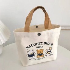 BAGEL蓓果 帆布袋 質感印刷 學生便當袋 簡約手提袋