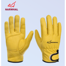 나르웨일 알곤 용접장갑 가시 용장갑 노란색 양피 - 내피있음, 1세트, 노란 - 양피