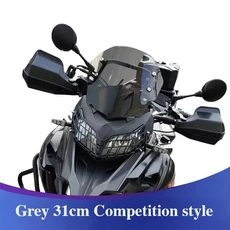 Benelli TRK502 TRK 502 552 오토바이 윈드 스크린 더블 버블 실드 디플렉터, 09 Grey 31cm