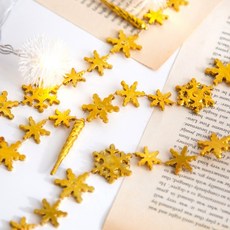 눈결정체 가랜드 (골드), 1개