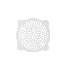 【曼徳旺】浴室排水孔貼 廚房水槽過濾網 一次性毛髮過濾網 排水口防堵神器, 小號【直徑10CM】, 白色