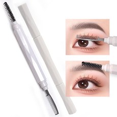 속눈썹 빗 브러쉬 마스카라 빗, 1개, 화이트