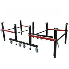 접이식 탁구대 실내 테이블 스탠드 다리 지지대 휴대용 이동식, 40mm 두께 바퀴있음