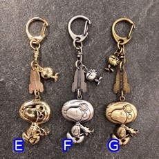 PEANUTS SNOOPY 史努比金屬鑰匙圈吊飾, 1個, B款