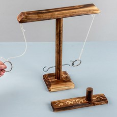 대나무검 다용도 진검 랙 죽도 진열대 거치대 선반, 40cm 카멜, 1개, 40cm 탄화색