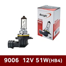 [ 바이오라이트 ] 9006 12V51W 순정규격 HB4 안개등, 9006 12V51W CLEAR_1개, 1개