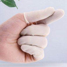 손가락 실리콘 골무 L 10P