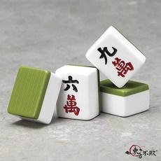 東方不敗 尊品竹絲麻將 36mm 手打 綠色 284, 1個