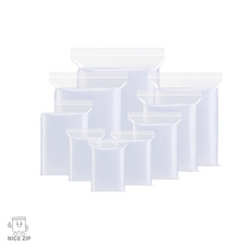 나이스집 0.16mm 투명 지퍼백 모음 다용도 다양한 사이즈, 1세트, 50개입