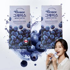 그레이스블루베리퓨레 블루베리퓨레, 2박스, 280g