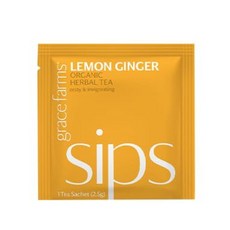 Grace Farms REVIVE Wellness 유기농 티 블렌드 (스트링 및 태그가 있는 봉투 피라미드 향 주머니 100개) | Yerba Mate 녹차 및 강장제 | 천, 진저 레몬