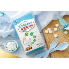 船井 funcare 益生菌口嚼錠 兒童專用 30顆 43國專利認證, 1個