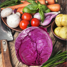 [시크릿 팜 ] 싱싱한 제주도 적채 적양배추 적색 양배추 샐러드 야채 다이어트, 1박스, 1kg