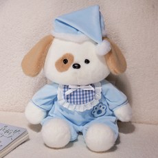 卡通動物晚安系列抱枕腰靠墊, 晚安小狗公仔,40cm/0.28kg
