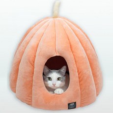 옥희독희 반려동물 고양이 강아지 극세사 호박 숨숨집 하우스 S, 코끼리 스크래쳐 X, 오렌지