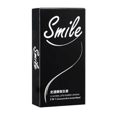 Smile 史邁爾 3合1 極致薄感顆粒及環狀螺紋保險套 12入裝, 1個
