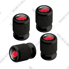 자동차 알루미늄 일본 애니메이션 아카츠키 만화 상서로운 구름 엠블럼 오토바이 타이어 밸브 에어 포트 스템 커버 캡, 1개