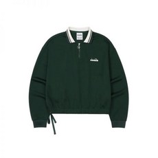 국내매장판 디아도라 몬텔로 카라 크롭 맨투맨 우먼 그린 553280