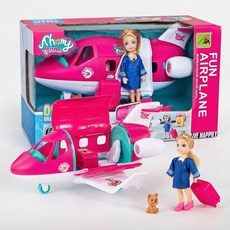 토요요 어린이 여아 장난감 키즈 역할놀이 소꿉놀이 여행놀이 플레이 세트 인형 완구 BY-WW1, 1세트, 비행기 역할놀이