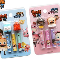 랜덤1개 연필캡세트 브레드이발소 피규어 핑크풋 OC_0404TG