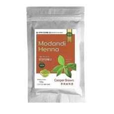 프리미엄 천연 헤나 염색약 100g 전문가용 새치염색 인도산 모단디, 쿠퍼브라운(천연)