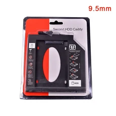 플라스틱 9.0mm HDD 캐디 SATA 하드 디스크 드라이브 SSD 케이스 박스 노트북 CD-ROM 스탠드 홀더, 01 9.5mm
