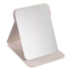 LSmall 접이식 탁상거울 휴대용 화장 거울 스탠드 미니 거울 (민트/핑크/화이트 3컬러), 화이트, 1개