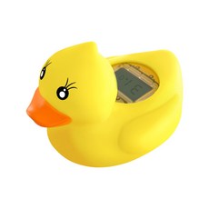 끄롱마제 오리 모양 방수 안전한 욕조 물온도 측정기 디지털 센서 디자인 수영장 활용 가능, 블루하이웨이스트