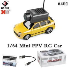WLtoys 6401 미니 RC 자동차 2.4G 원격 제어 720P FPV 카메라 및 WiFi 앱 소년 소녀를 위한 새로운 레이싱, 01 Yellow APP