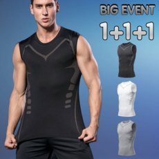 BYMSPORT 트레이닝 쿨 런닝 1+1+1 민소매 나시