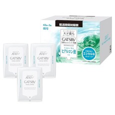 GATSBY 개츠비 페이셜 페이퍼 모이스트 타입 보습 남성 세안 시트 세트 외장봉투리스 사양 42장×3개, 1개