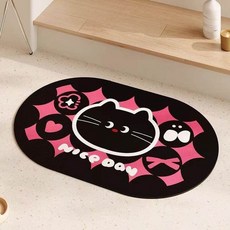 hellokitty헬로키티 물흡수 미끄럼방지 욕실바닥 매트 풋매트 카페트, 1개, 7. G