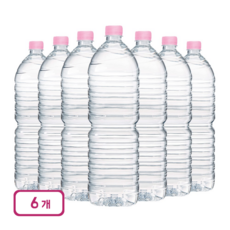 크리스탈 무라벨 생수, 2L, 6개
