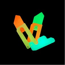 토이나이프 피젯 미니검 당근칼 3d 컬러, 1개, 야광트윈