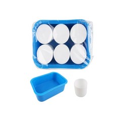 팔레트형물통 붓물통 소형물통 미술도구 6구 미술용 미니물통